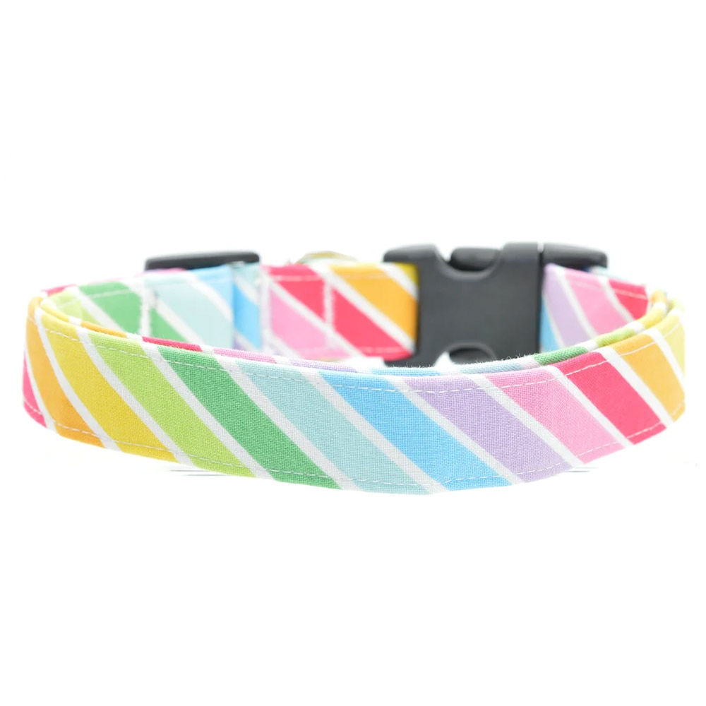 Dog Collar World, Collar, Gifts, Small, Collar, Rainbow Stripes, 631176